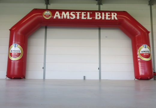Inflatable custom made amstel beer advertisement arch to buy at JB Promotions. Order bespoke advertising inflatable arches online at JB Inflatables UK