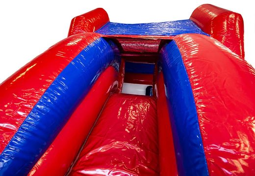 Midi inflatable multifun bouncy castle in fire brigade theme for sale. Buy bouncy castles at JB Inflatables UK online