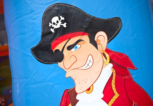 Purchase a midi multifun inflatable bouncer with roof in pirate theme for kids. Order bouncers online at JB Inflatables UK 