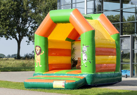 Midi jungle themed bouncy castle for kids for sale. Buy bouncy castles online at JB Inflatables UK 