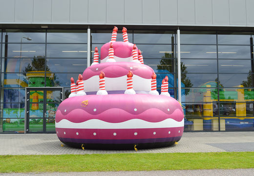 Order large inflatable cake product enlargement. Get your inflatable blow-ups online at JB Inflatables UK