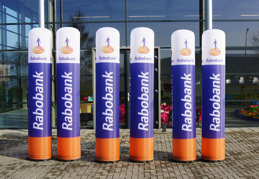 Buy large inflatable Rabobank pillars. Order your inflatable columns now online at JB Inflatables UK