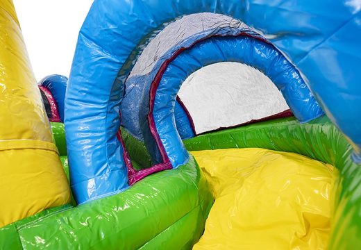 Order mini inflatable with slide flamingo bouncy castle with slide for children. Buy inflatable bouncy castles online at JB Inflatables UK