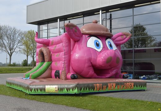 Buy custom made inflatable Steven Pig Bouncer at JB Promotions UK. Promotional inflatables in all shapes and sizes made at JB Promotions UK 