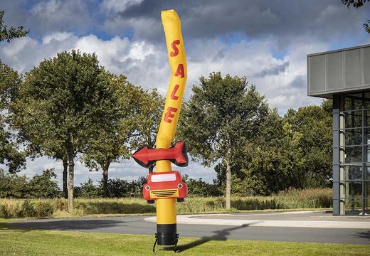Order an inflatable 6m wacky waving inflatlabe man 3d car with arrow in a yellow color at JB Inflatables UK. Buy standard skytubes online at JB Inflatables UK