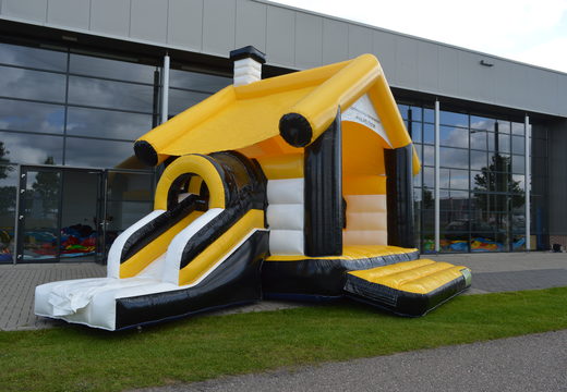 Order now custom made General Shrine Carpentry multifun House bouncy castle at JB Promotions UK. Bespoke promotional inflatable bouncers in different shapes and sizes for sale