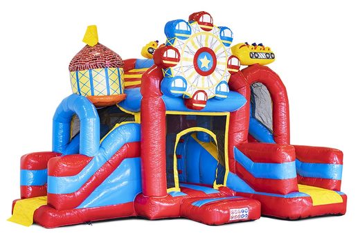 Order a custom made Aniko Jumpy Rollercoaster inflatable in your ocorporate identity at JB Inflatables UK. Promotional bouncy castles in all shapes and sizes made at JB Promotions UK