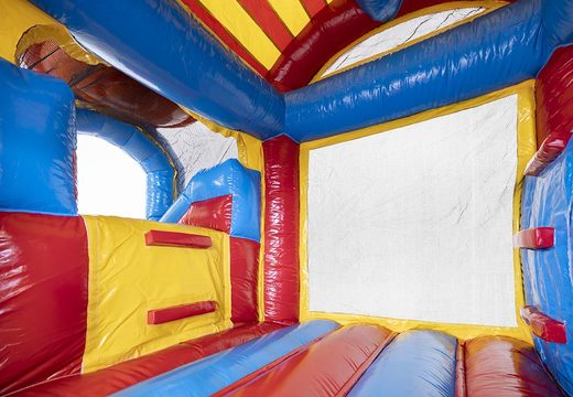 Bespoke Aniko Jumpy Rollercoaster bouncy castle made at JB Promotions UK. Order promotional inflatables in all shapes and sizes online now at JB Inflatables UK