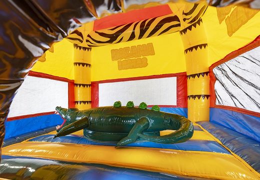 Bespoke Typical Joris Events Maxi Multifun Safari bouncy castle made in your own corporate identity at JB Promotions UK. Order online inflatables in all shapes and sizes