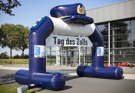 Bespoke inflatable zoll start & finish arch for sale at JB Promotions UK. Request a free design for an advertising blow up arch in your own style now