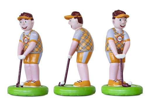 Abraham Golfer inflatable product enlargement order. Buy your inflatable 3D objects now online at JB Inflatables UK