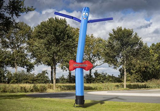 Buy a inflatable 6m airdancers  party car wash with directional arrow in blue at JB Inflatables UK. Order inflatable skydancers in standard colors and dimensions directly online