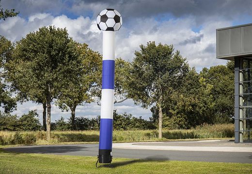Order the 6m airdancers with 3d ball in blue and white at JB Inflatables UK. Buy standard inflatables tubes for sports events