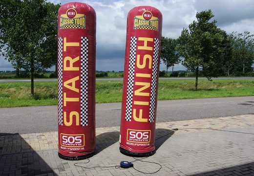 Start-Finish inflatable pillar order online. Buy your inflatable columns at JB Inflatables UK