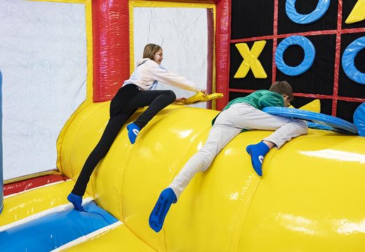 Order bouncer with obstacle course and tic tac toe game for children. Buy inflatable bouncers online at JB Inflatables UK