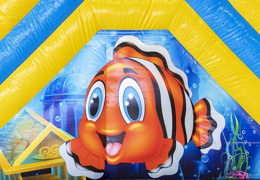 Order inflatable multiplay bouncy castle with roof in theme seaworld sea nemo for children at JB Inflatables UK. Buy inflatable bouncy castles online at JB Inflatables UK