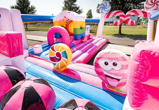Order World Candyland bounce house for children. Buy bounce houses online at JB Inflatables UK