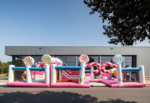 Buy large candyland themed inflatable bouncy castle for kids. Order bouncy castles online at JB Inflatables UK