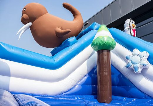 Buy Bounce World Frozen bouncer with slides and all kinds of obstacles with Frozen prints for kids. Order bouncers online at JB Inflatables UK