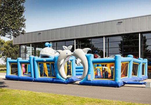 Order colored inflatable park in seaworld theme for children. Buy bouncy castles online at JB Inflatables UK