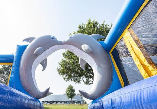 Order an inflatable mega bounce house in the Seaworld theme for kids. Buy bounce houses online at JB Inflatables UK