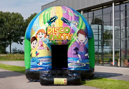 Order disco multi-themed 4,5m bouncy castle in Kids party theme for children. Buy inflatable bouncy castles at JB Inflatables UK