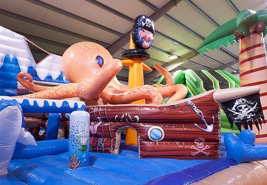 Order Giga bouncy castle with 8 slides, 2 climbing towers, inflatable 3D animals, fun obstacles and obstacle courses for children. Buy bouncy castles online at JB Inflatables  UK