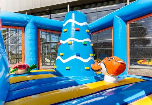 Order indoor seaworld bouncy castle with a slide for children. Buy bouncy castles online at JB Inflatables UK
