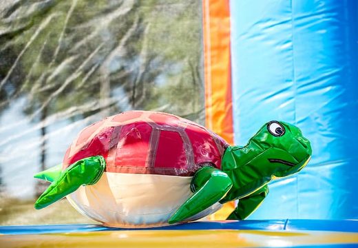Order a covered multiplay seaworld bouncy castle in a limited height of 2.74 meters and with a slide for both old and young. Buy bouncy castles online at JB Inflatables UK