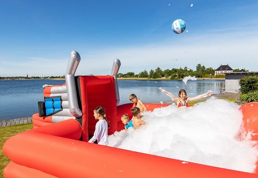Opblaasbare schuim bubble park in thema truck kopen voor kids