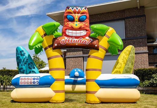 Bubble boarding park bouncy castle with a foam crane for children. Buy inflatable bouncy castles online at JB Inflatables UK