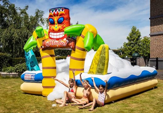 Order Bubble Park in Hawaii theme for children. Buy inflatable bouncers online at JB Inflatables UK