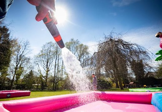Buy multiplay splashy slide flamingo bounce house for kids at JB Inflatables UK. Order inflatable bounce houses online at JB Inflatables UK