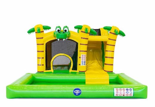 Buy indoor inflatable multiplay bouncy castle in crocodile theme for kids at JB Inflatables UK. Order bouncy castles online at JB Inflatables UK