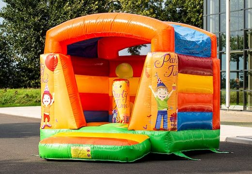 Small inflatable colourful bounce house for children for sale in party theme. Buy bounce houses online at JB Inflatables UK 