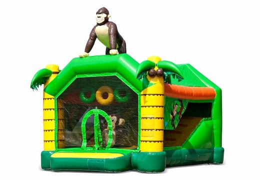 Order shooting combo small jungle bouncy castle with shooting game and slide for kids. Buy bouncy castles online at JB Inflatables UK