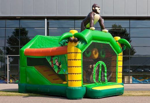Order shooting combo small jungle bouncy castle with shooting game and slide for kids. Buy inflatable bouncy castles online at JB Inflatables UK