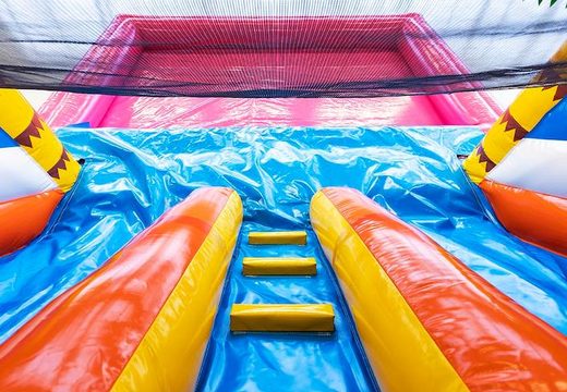 Buy a multifunctional flamingo bouncy castle at JB Inflatables UK. Order bouncy castles online at JB Inflatables UK