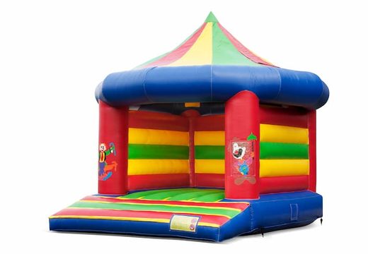 Buy standard carousel bouncy castle in circus theme for children. Buy bouncy castles online at JB Inflatables UK
