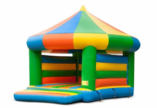Buy a carousel bouncy castle in a standard theme for children. Order bouncy castles online at JB Inflatables UK