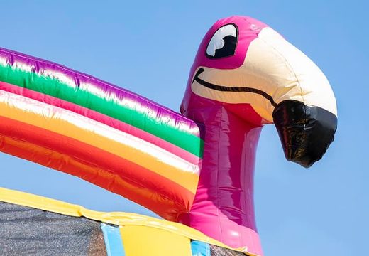 Order Drop & Slide Jungle Bouncy Castle with two slides for children. Buy inflatable bouncy castles online at JB Inflatables UK