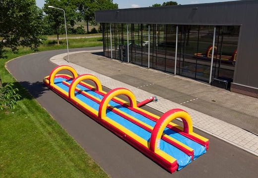 Get your inflatable 20 meter long double tubular slide for kids online. Order inflatable slides now at JB Inflatables UK