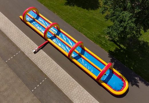 Order an inflatable 20 meter long double tube slide. Buy inflatable belly slides now online at JB Inflatables UK