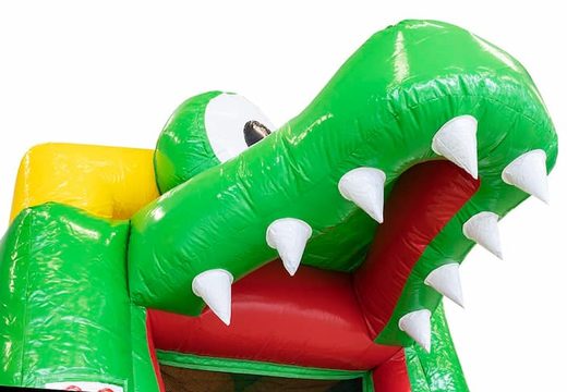 Order an inflatable multiplay bouncy castle in a crocodile theme with or without a bath for children at JB Inflatables UK. Buy bouncy castles online at JB Inflatables UK