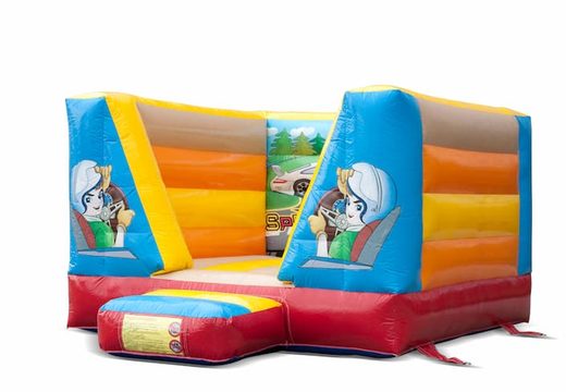 Buy a small inflatable bouncy castle in car theme for kids. Buy bouncy castles now at JB Inflatables UK online
