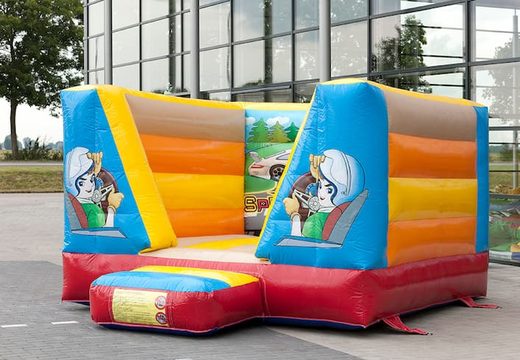 Small bouncy castle with car theme for kids to buy. Buy bouncy castles now at JB Inflatables UK online