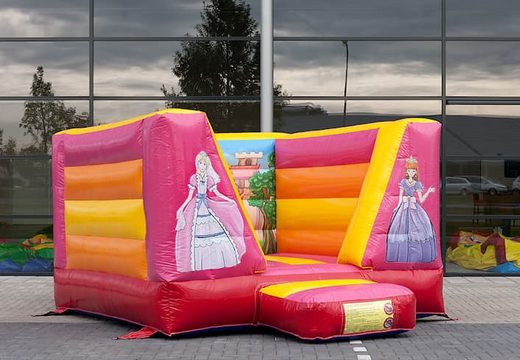Purchase a small open bouncy castle in princess theme. Buy bouncy castles online at JB Inflatables UK 