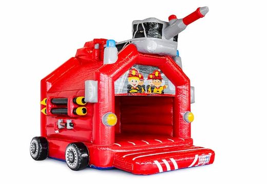 Standaard overdekt springkasteel te koop in thema brandweer voor kinderen