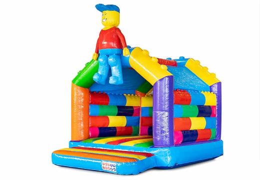 Buy standard superblocks bouncy castle in a striking design and a funny animation in the form of a doll for children. Bouncy castle for sale online at JB Inflatables UK