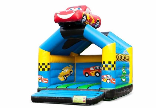 Buy unique standard bouncy castles with a 3D object of a car on the top for kids. Buy bouncy castles online at JB Inflatables UK